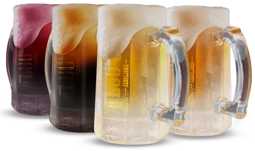 Chopps artesanais Lugui: vinho, black, lager e IPA